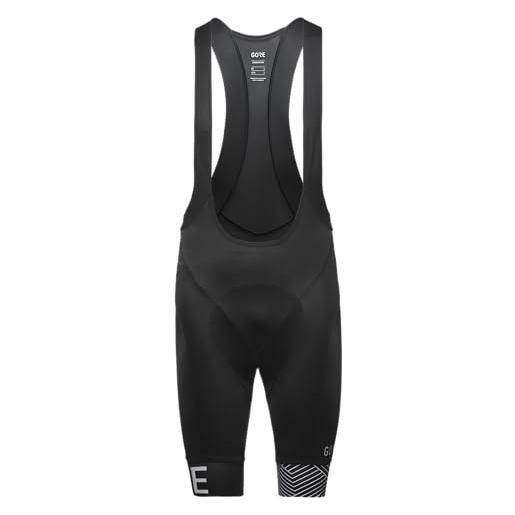 GORE WEAR gorewear c5 salopette corta con fondello da ciclismo per uomo, m, nero/rosso