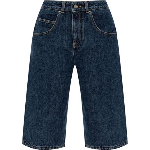 Givenchy `curved side` denim shorts