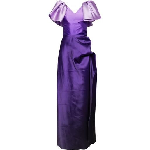Saiid Kobeisy abito con effetto sfumato - viola