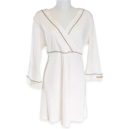 NM bamboom camicia notte premaman & allattamento colore 43 ivory taglia l-xl