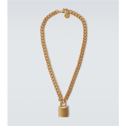Tom Ford collana a catena con lucchetto