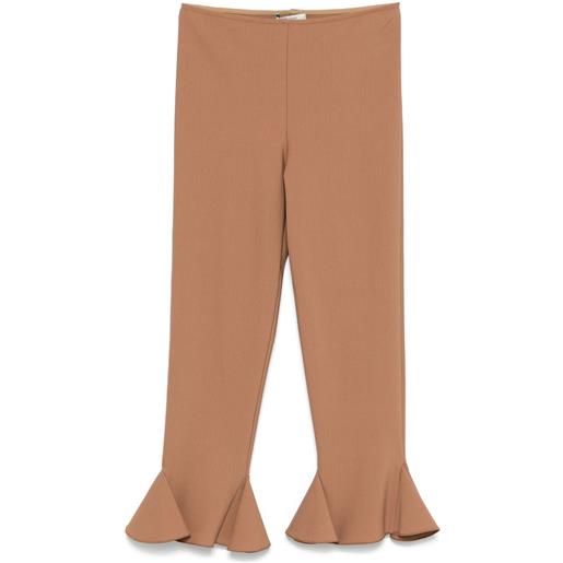 Nensi Dojaka pantaloni frankie - marrone