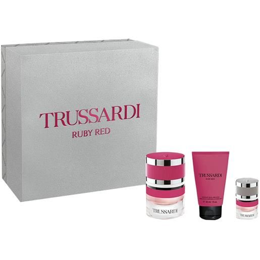 Trussardi ruby red eau de parfum cofanetto regalo