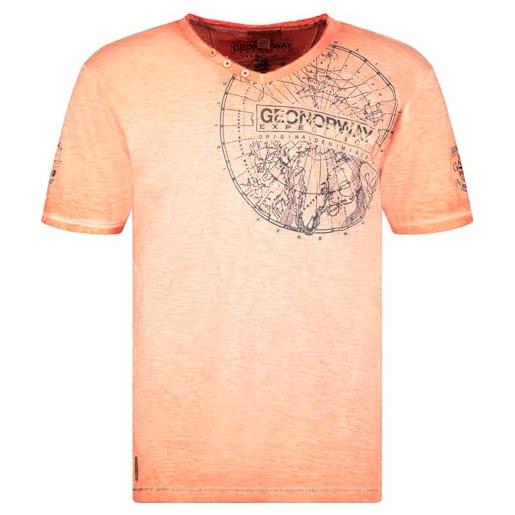 Geographical Norway t-shirt uomo jimperable arancio maglia manica corta m