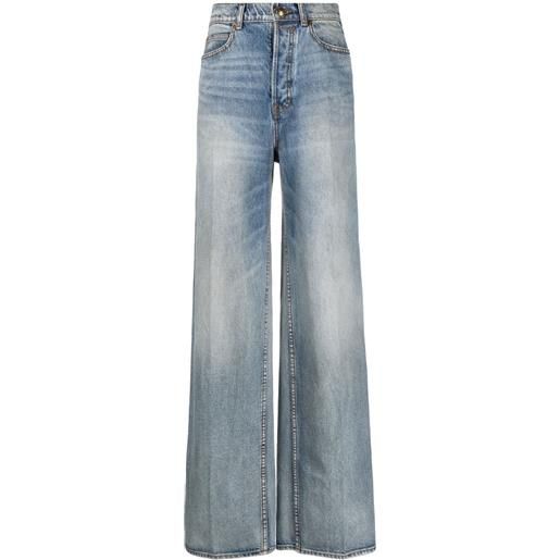 ZIMMERMANN jeans a gamba ampia - blu