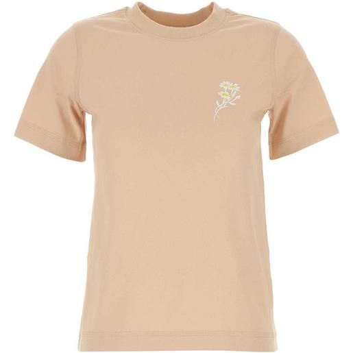 Burberry t-shirt a fiori - arancione