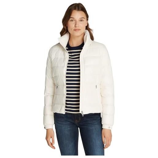 Tommy Hilfiger donna giacca imbottita down feminine gloss leggera, blu (flint blue), l