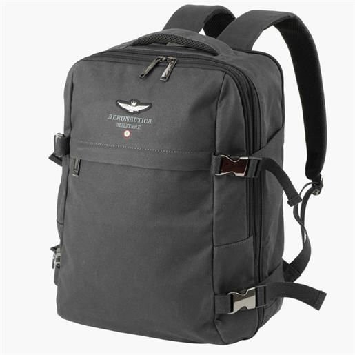 Aeronautica Militare zaino bagaglio a mano espandibile Aeronautica Militare linea new city porta pc 15.6 in canvas cerato nero am 543