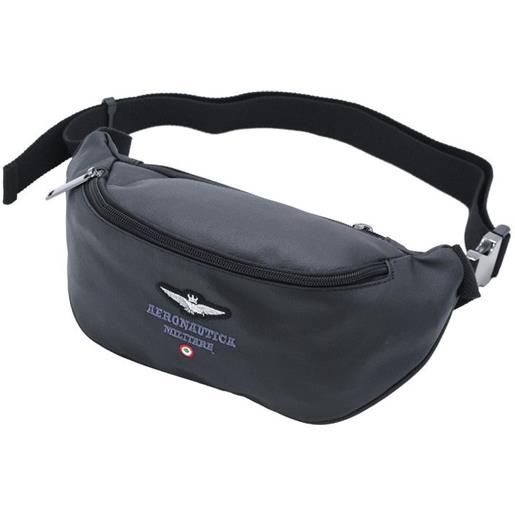 Aeronautica Militare marsupio Aeronautica Militare linea new city in canvas cerato nero am 541