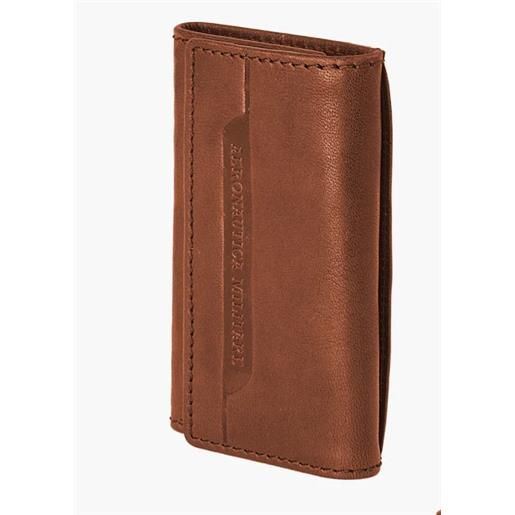 Aeronautica Militare portachiavi 6 ganci in pelle Aeronautica Militare linea moon colore cuoio am 237