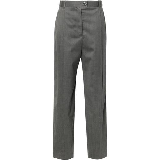 Peter Do pantaloni con spacco frontale - grigio