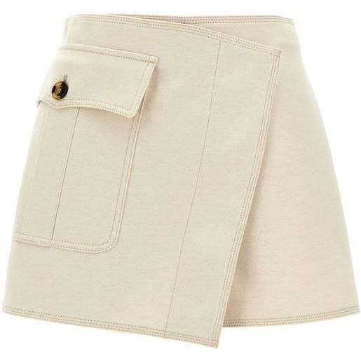 Philosophy Di Lorenzo Serafini shorts stile gonna - bianco
