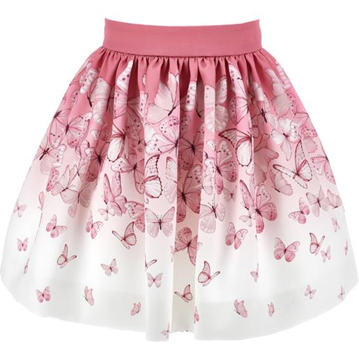 Monnalisa gonna mikado increspata farfalle