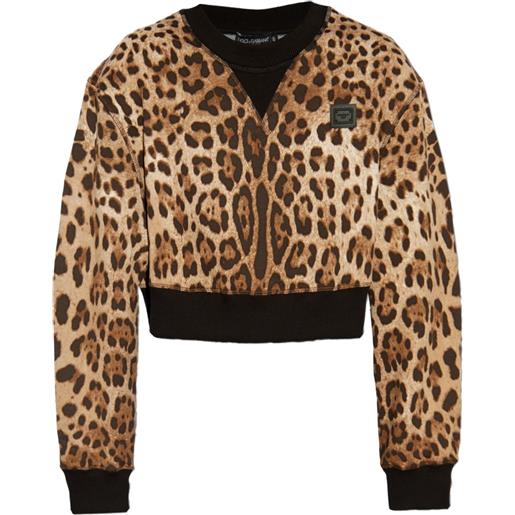 Dolce & Gabbana maglione leopardato - toni neutri