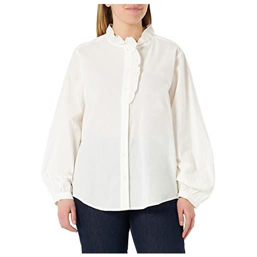 DreiMaster vintage camicia a maniche lunghe teylon, grigio/blu, xl donna