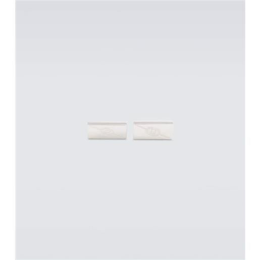 Gucci gemelli gg in argento sterling