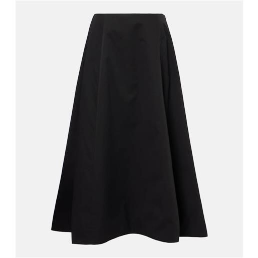 Balenciaga gonna midi in twill di cotone