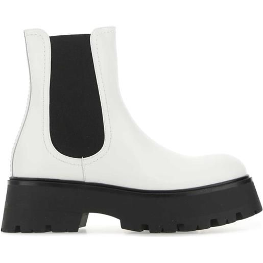 Alexander McQueen stivali - bianco