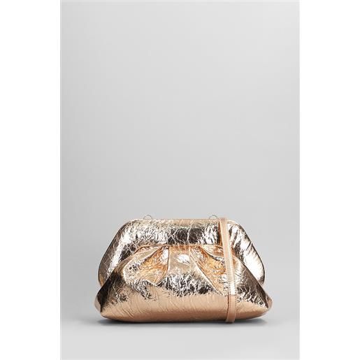 THEMOIRÃ¨ pochette tia pineapple fabric in ecopelle rame