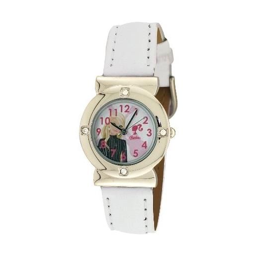 Mattel-barbie orologio analogico al quarzo ragazza con cinturino in plastica bwr221
