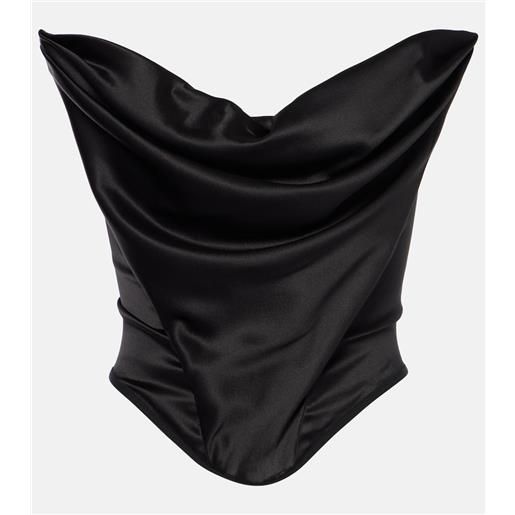 Magda Butrym corsetto in raso di misto seta