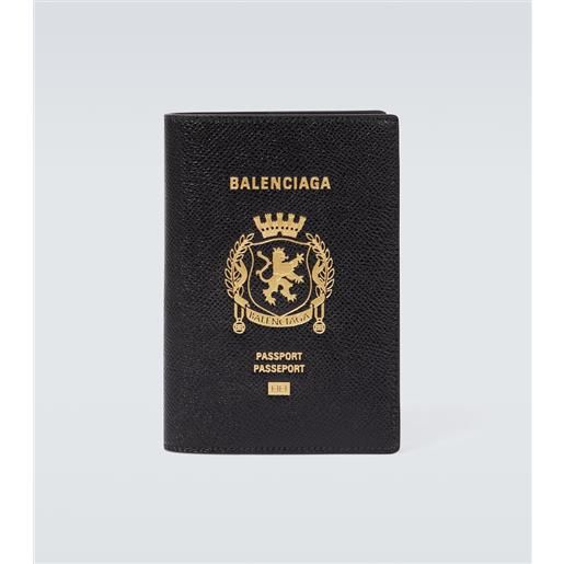 Balenciaga porta passaporto con logo