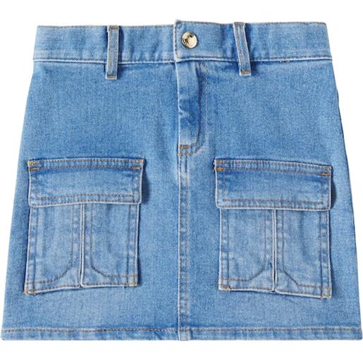 Chloe Kids chloã© kids minigonna cargo di jeans