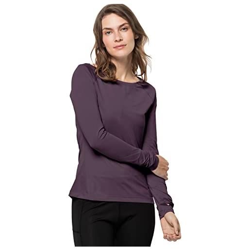 Jack Wolfskin tasman t-shirt, grapevine, xs donna