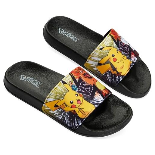 Pantofole Pok&eacute;mon Per Bambini - Antiscivolo Con Licenza Ufficiale Pikachu