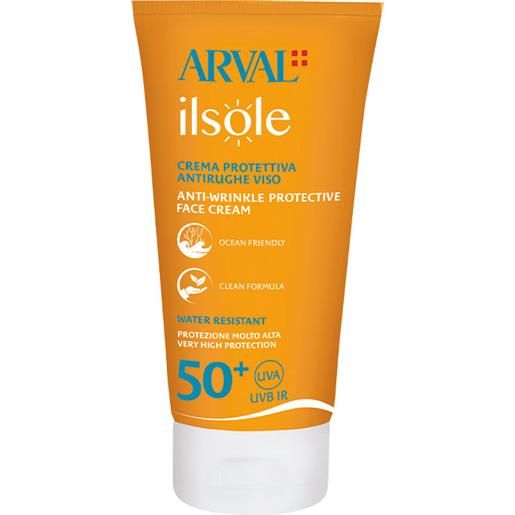 Arval ilsole crema protettiva antirughe viso spf50+ 50ml - solare viso alta prot. 
