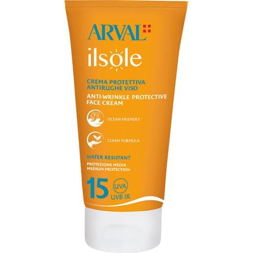 Arval ilsole crema protettiva antirughe viso spf15 50ml - solare viso media prot. 