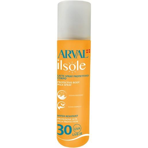 Arval ilsole latte spray protettivo corpo spf30 200ml - latte solare corpo alta prot. 