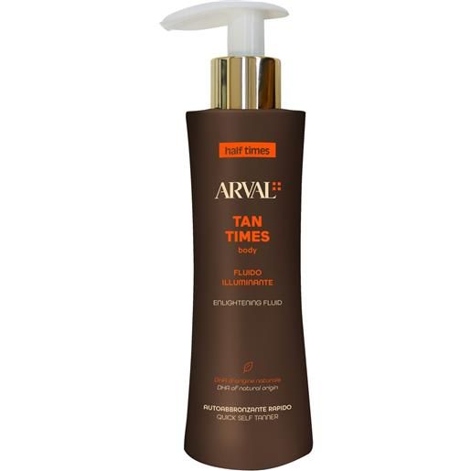 Arval half times tan times body - fluido illuminante 150ml - crema corpo autoabbronzante