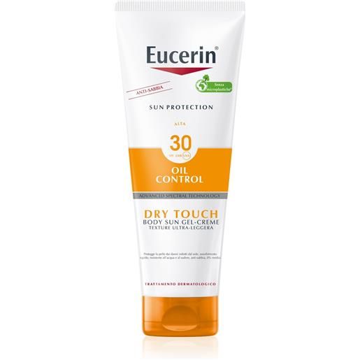 Eucerin oil control dry touch sun gel-creme spf30 200ml - gel solare corpo alta prot. 