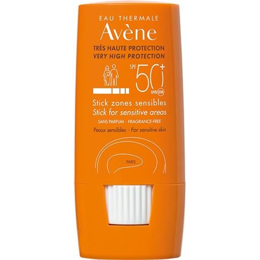 Avène stick zone sensibili spf50+ 8g - stick solare alta prot. 