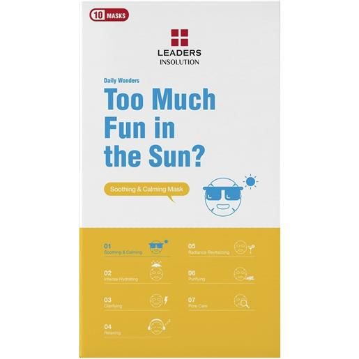 Leaders mask too much fun in the sun?Soothing & calming 25ml - maschera lenitiva viso