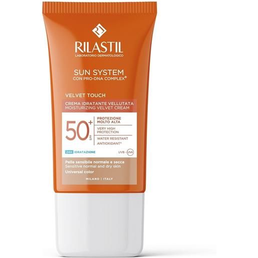 Rilastil velvet touch spf50+ universal color 50ml - solare viso alta prot. 