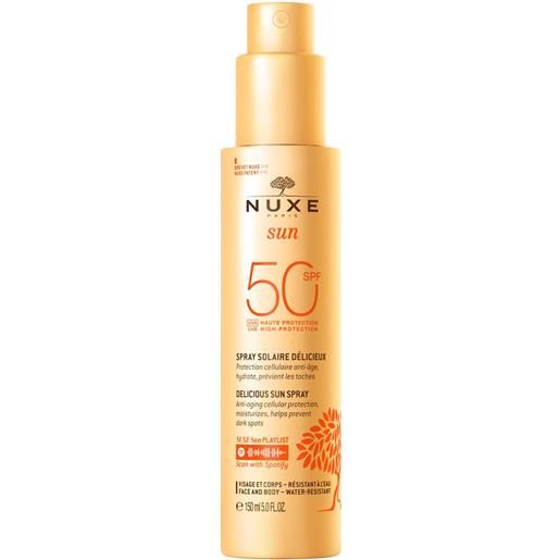 Nuxe latte solare spray viso e corpo spf50 150ml - spray solare corpo alta prot. 