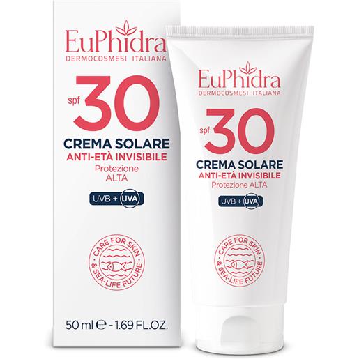 Euphidra crema solare anti-età invisibile spf30 50ml - solare viso alta prot. 