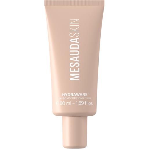 Mesauda Beauty mesaudaskin hydraware - fluido spf50 idratante 50ml - crema viso giorno idratante