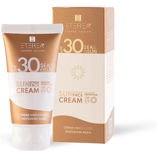 Eterea Cosmesi Naturale sun screen face cream spf30 50ml - solare viso alta prot. 
