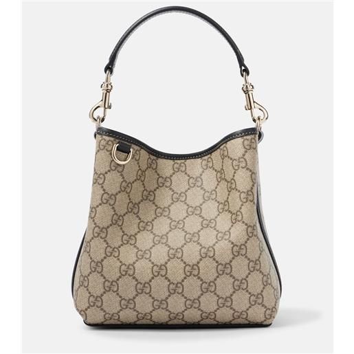 Gucci borsa gg canvas con pelle