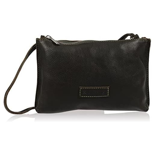 Shabbies amsterdam, shb0293 crossbody vegetable tanned leather donna, 7001, s