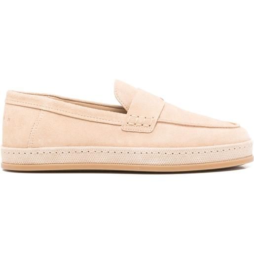 Hogan mocassini in pelle scamosciata - toni neutri