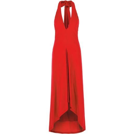 Danamé abito con scollo all'americana - rosso