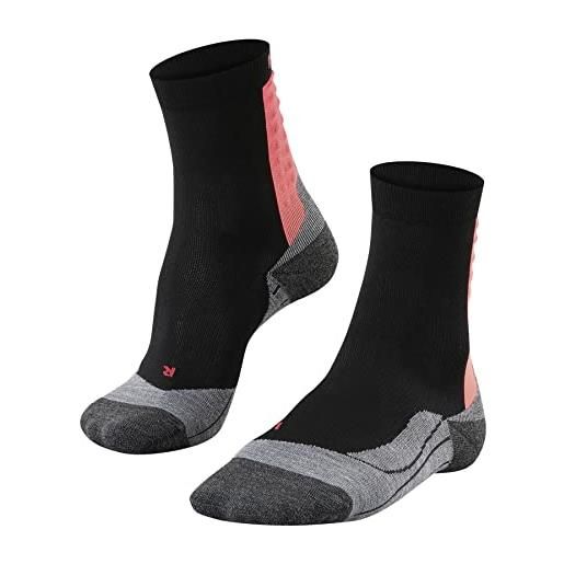 Falke achilles w so filo funzionale protezione del tendine 1 paio, calzini da corsa donna, nero black 3008, 37-38
