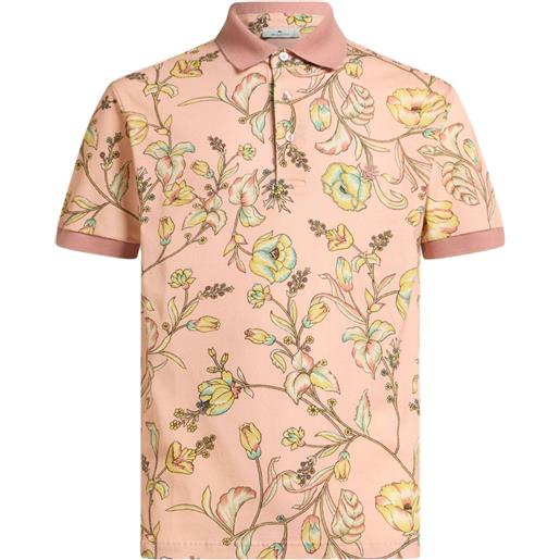 ETRO polo a fiori - rosa