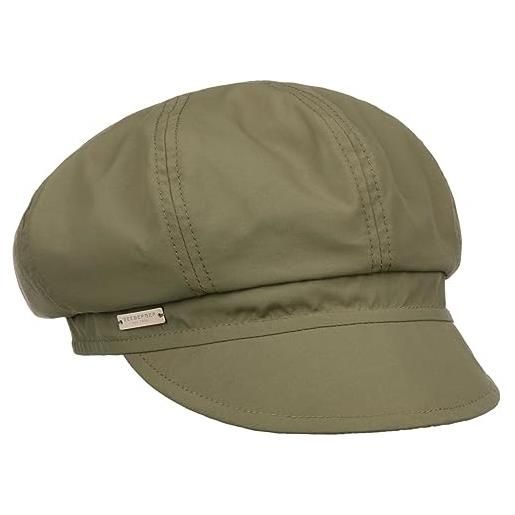 Seeberger berretto newsboy rainy day cappello invernale baker boy taglia unica - oliva