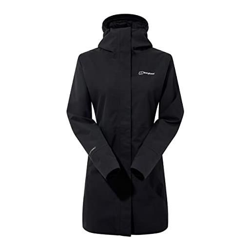 Berghaus omeara - giacca impermeabile lunga da donna, resistente e traspirante