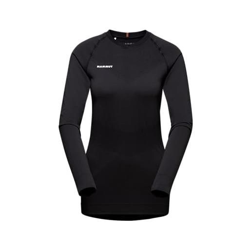 Mammut trift a maniche lunghe da donna, nero, l